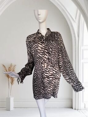 Marc Aurel  Blouse in Black and White size 44
